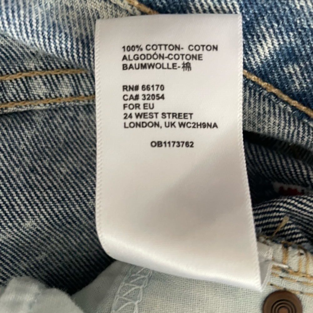 Urban Outfitters BDG Acid Wash Slim Straight Jeans, 26 - Picture 7 of 9